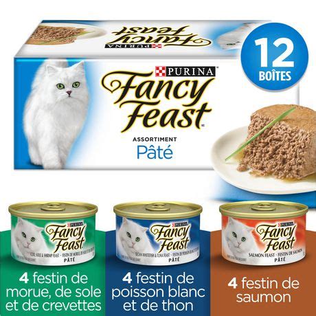 Purina fancy feast grain free pate wet kitten food variety pack, kitten classic. Fancy Feast Wet Cat Food, Seafood Supper Pâté Variety ...