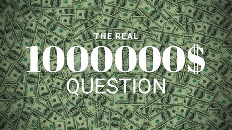 the real million dollar question | bebetter special episode - YouTube