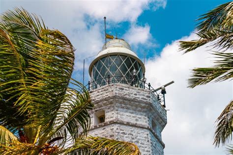Panoramic View At White Lighthouse Dondra Southernmost Point In Sri