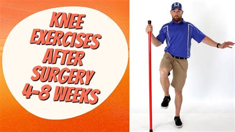 High Level Exercises Weeks 4 8 Total Knee Replacement Youtube