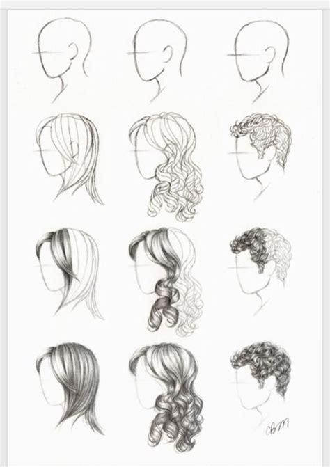 Cool Drawing Of Hair How To Draw Hair Drawings Drawing Hair Tutorial