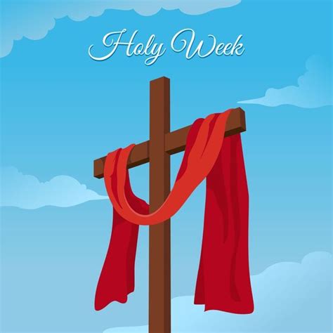 Download Flat Design Holy Week Concept For Free Holy Week Holi Flat