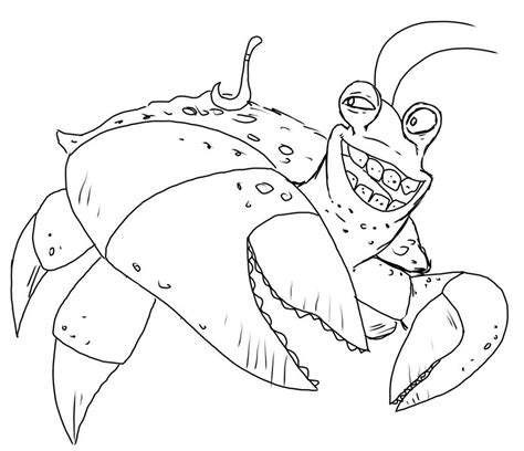 Tamatoa Smiling Coloring Page - Free Printable Coloring Pages for Kids