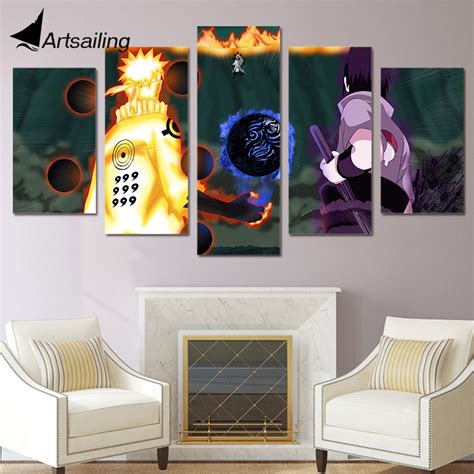 Hd Printed 5 Piece Canvas Painting Comic Animation Naruto Picture Wall