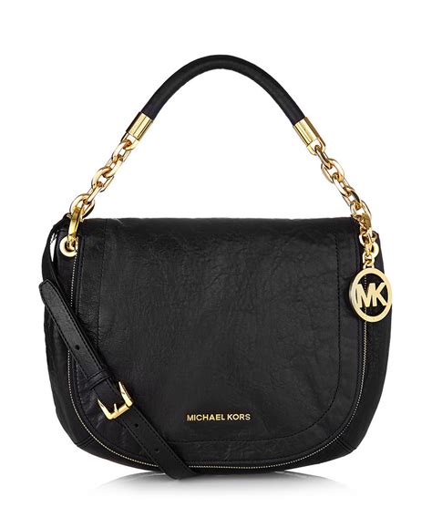 Michael Kors Black Leather Chain Strap Shoulder Bag Designer Bags Sale