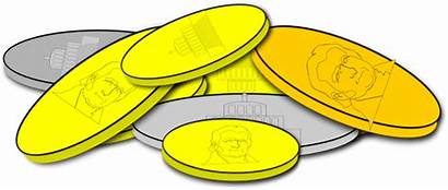 Coin Clip Coins Clipart Gold Pile Nickel