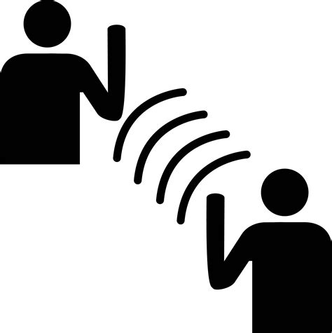 Download Communication Icon Png People Waving At Each Other Png Image