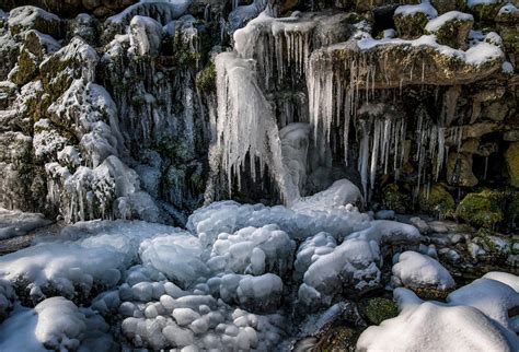 Frozen By Szilard Jozsa On 500px Frosty Waterfall Jewels Landscape