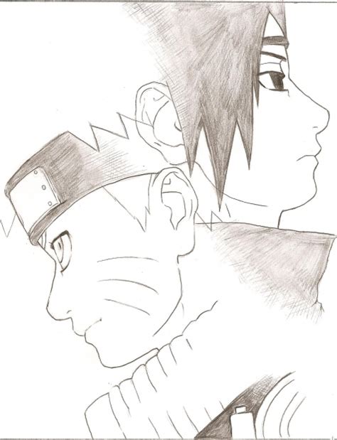 Naruto And Sasuke Face Side By Taufikri On Deviantart