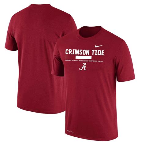 Nike Alabama Crimson Tide Crimson Staff Legend Performance T Shirt