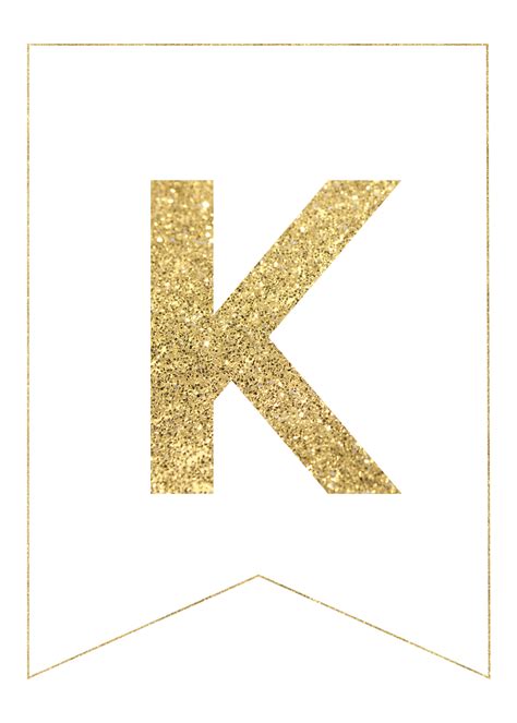 Gold Free Printable Banner Letters Paper Trail Design