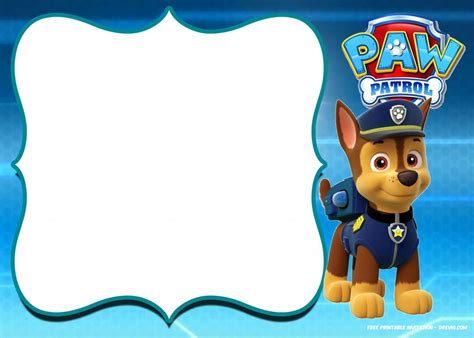 The vehicle number is 08. FREE Paw Patrol Birthday Invitation Templates for Teen | DREVIO