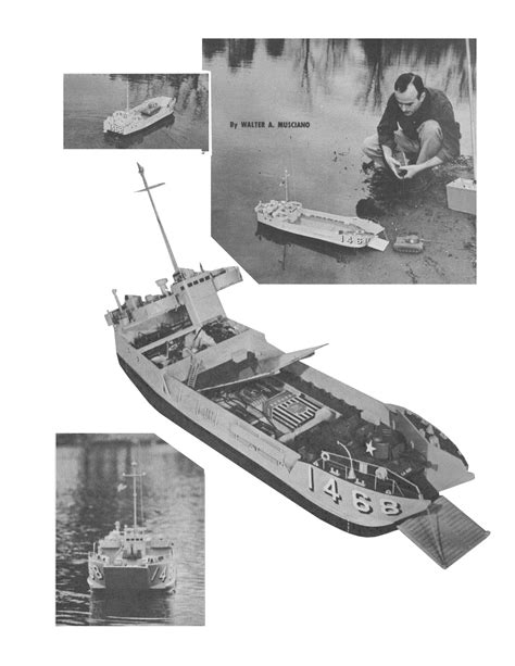 Wwii Model Boat Plans 148 Scale 30 Rc Landing Craft Plans And Buildin