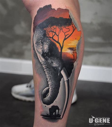 Elephant Tattoo By U Gene Tattoo Insider
