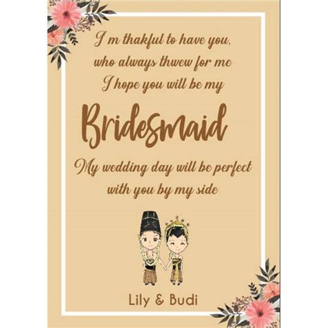 Kartu Ucapan Untuk Bridesmaid Ucapan Kirim Doa