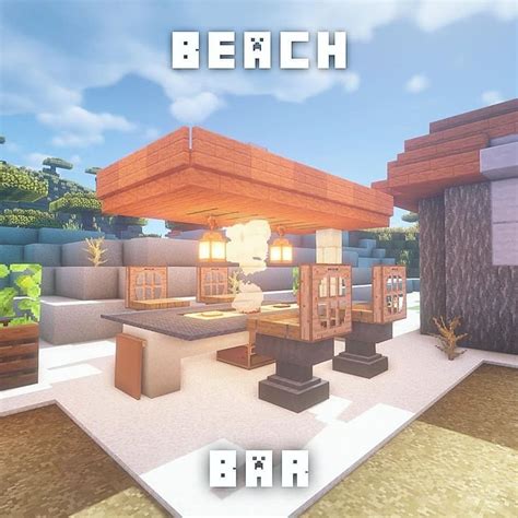 Fresh Minecraft Builds On Instagram Heres A Bar For The Beach X