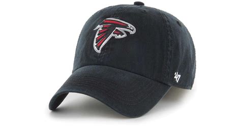 47 Brand Black Atlanta Falcons Franchise Logo Fitted Hat In Blue For