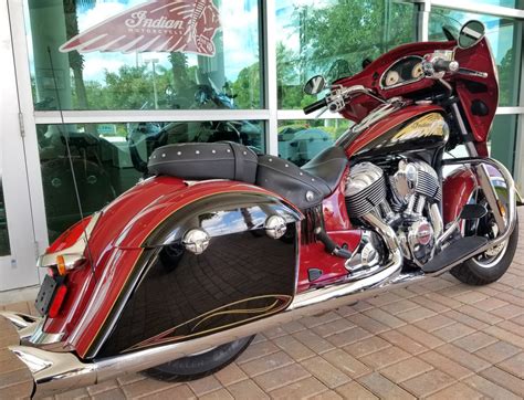 Used 2016 Indian Chieftain Indian Red Motorcycles In Palm Bay Fl