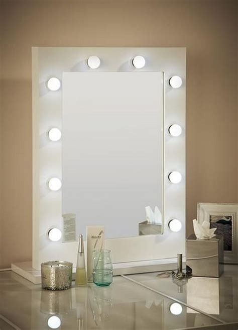 Shown in a custom vanity hutch. DIY Hollywood Lighted Vanity Mirror - DIY projects for everyone!