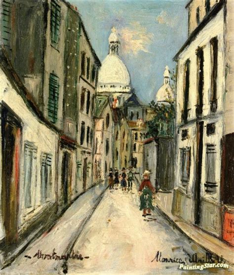 Montmartre Artwork By Maurice Utrillo Oil Painting And Art Prints On