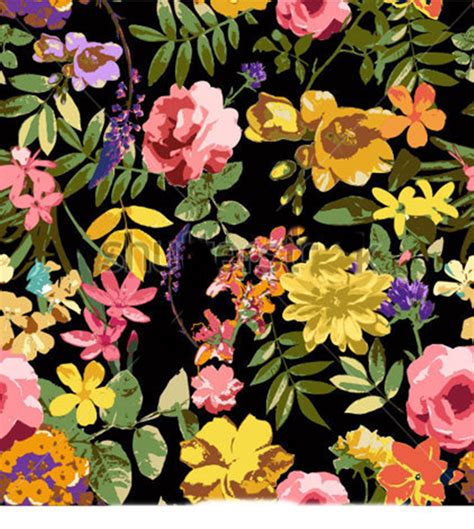 Lily an hibiscus flower pattern. -vintage-pattern-tropical-flower-flowers-background ...