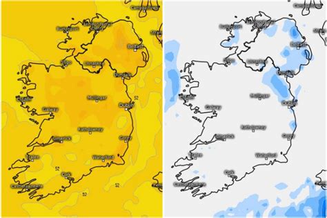 Irish Weather Forecast Met Eireann Warns Thundery Downpours On The Cards Today With