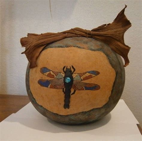 My Dragonfly Gourd Gourd Art Grandma Crafts Gourds