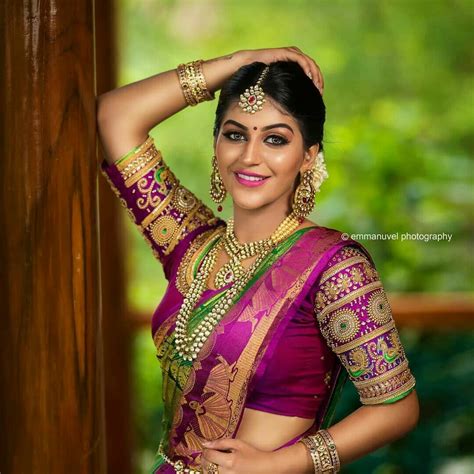 Pattu saree blouse designs images. 50+ Pattu Saree Blouse Designs To Rock Your Desi Bridal ...