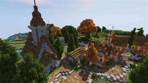 Minecraft Village Transformation Timelapse Part 5 Bluenerd