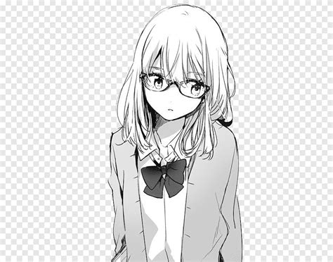 Black And White Anime Monochrome Manga Drawing Anime White Face Png