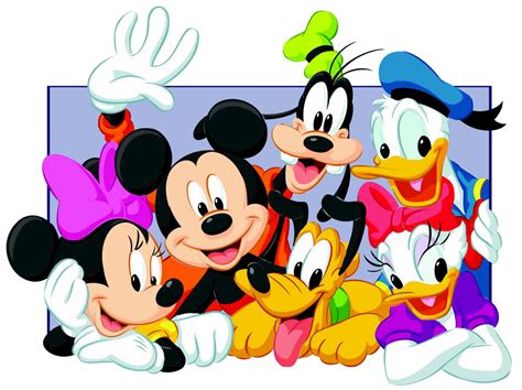 Disney Gang In Square Mickey Mouse Minnie Desenho Festa Mickey