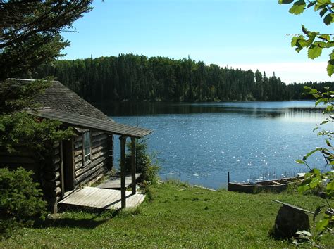 Filegreyowls Cabin Ajawaan Lake Wikimedia Commons