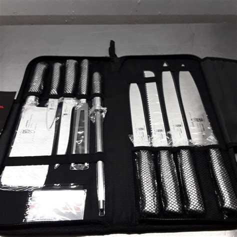 New Samurai Stainless Steel Professional Chef Knife Set Case 20cmw X