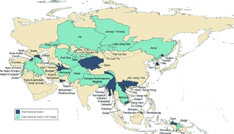 Figure B5 International River Basins Of Asia Source Adapted By Download Scientific Diagram