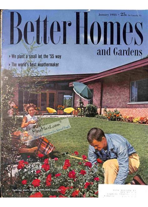 Cover Print Of Better Homes And Gardens January 1955