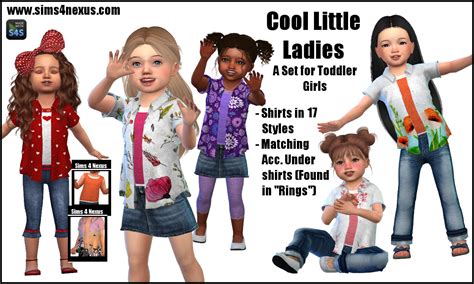 Sims 4 Nexus — Cool Little Ladies A Set For Toddler Girls