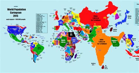 This World Map Re Imagined By Population Is The Coolest Thing Youll