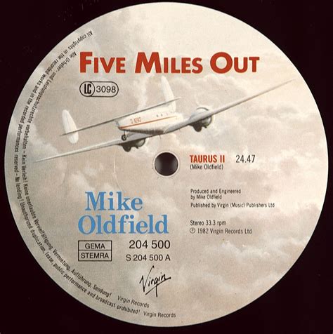 Oldfield Mike Five Miles Out Lp Виниловая пластинка 12 3000 руб