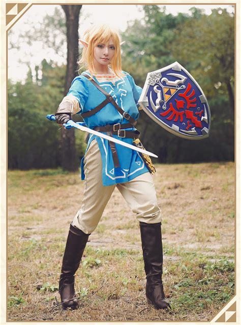 The Legend Of Zelda Breath Of The Wild Link Cosplay Costume Clearance