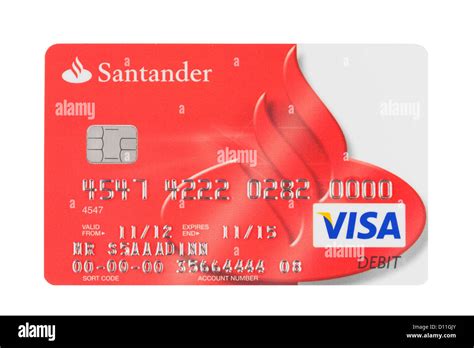 Santander Bank Branding Logo Payment Card Stock Photo Royalty Free Image Alamy