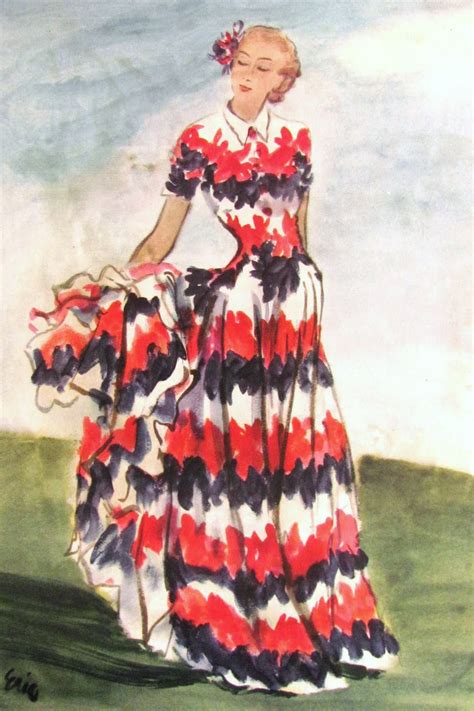 Pintucks Fashion Illustration By Eric C 1940s