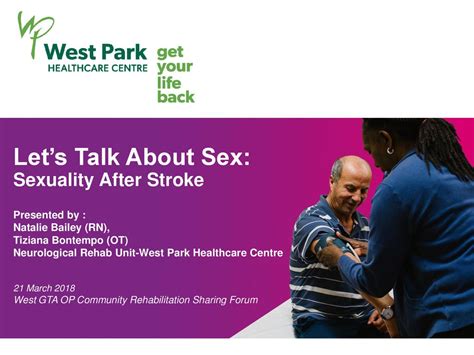 Lets Talk About Sex Sexuality After Stroke Presented By Ppt Download