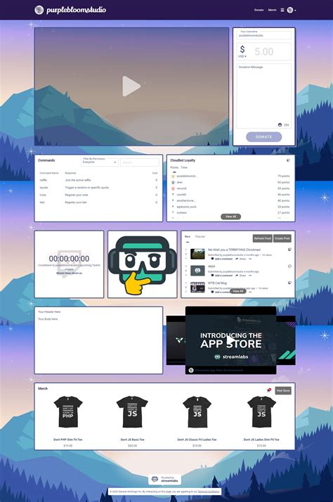 Obs stream overlay maker with a simple layout and a webcam frame. Stream Overlay Library / Streamlabs OBS in 2020 | Scene ...