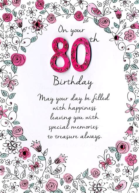 Pin By Charlene Shaw On 80th Birthday Birthday Wishes Greeting Cards Birthday Blessings
