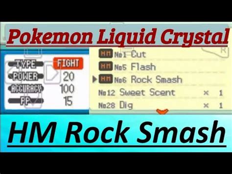 Pokemon Liquid Crystal How To Get Rock Smash After Sudowoodo GBA ROM
