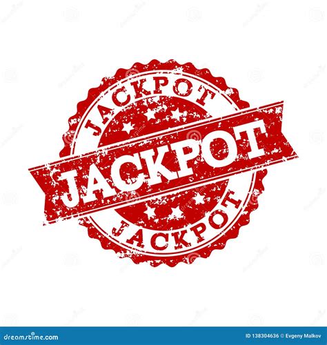 Red Grunge Jackpot Stamp Seal Watermark Stock Vector Illustration Of