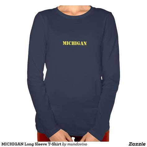 Michigan Long Sleeve T Shirt Team T Shirts T Shirts For Women Long