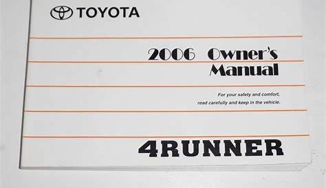 2006 Toyota 4runner Repair Manual Pdf Free