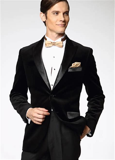 Best Men Black Tuxedos For Grooms Solid Suits Custom Made Two