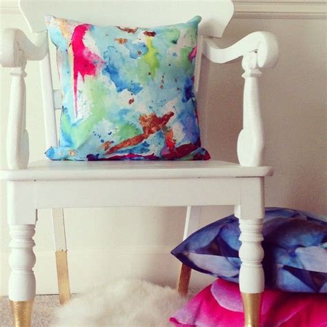 Pull Up A Chair Pillows Limezinnias Design Etsy Blue Abstract Art